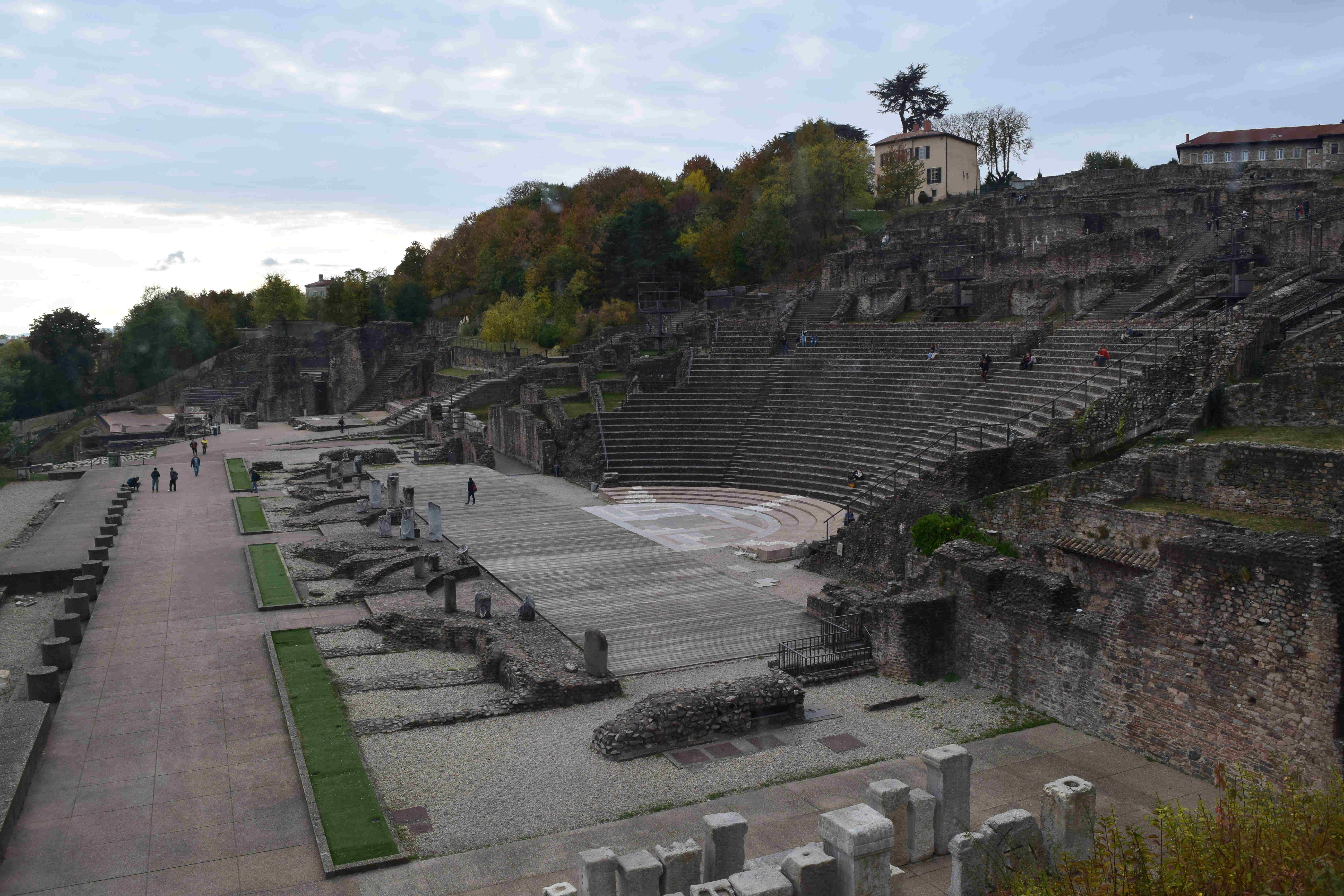 Twee Romeinse amfitheaters in Lyon