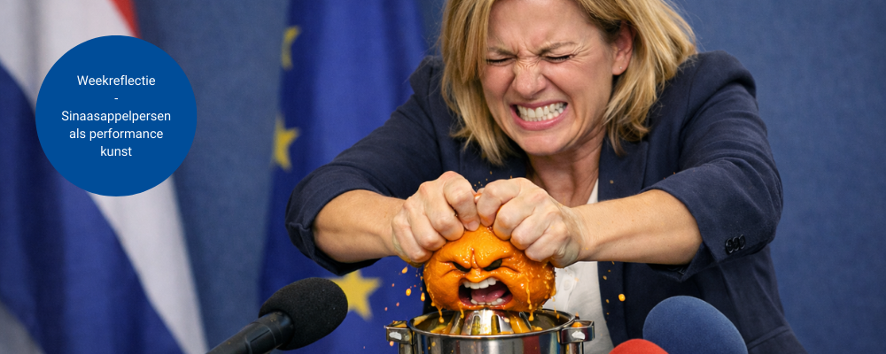 Weekreflectie - Sinaasappelperser als performance kunst 