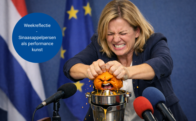 Weekreflectie - Sinaasappelperser als performance kunst 