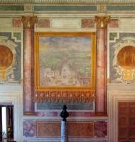 5 - Schildering in Sala dei Pontifici in het Palazzo del Laterano, verbeeldend de Strada Pia